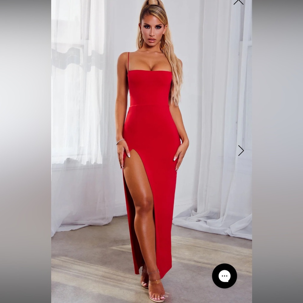 BABYBOO FASHION VICTORIA MAXI DRESS - RED